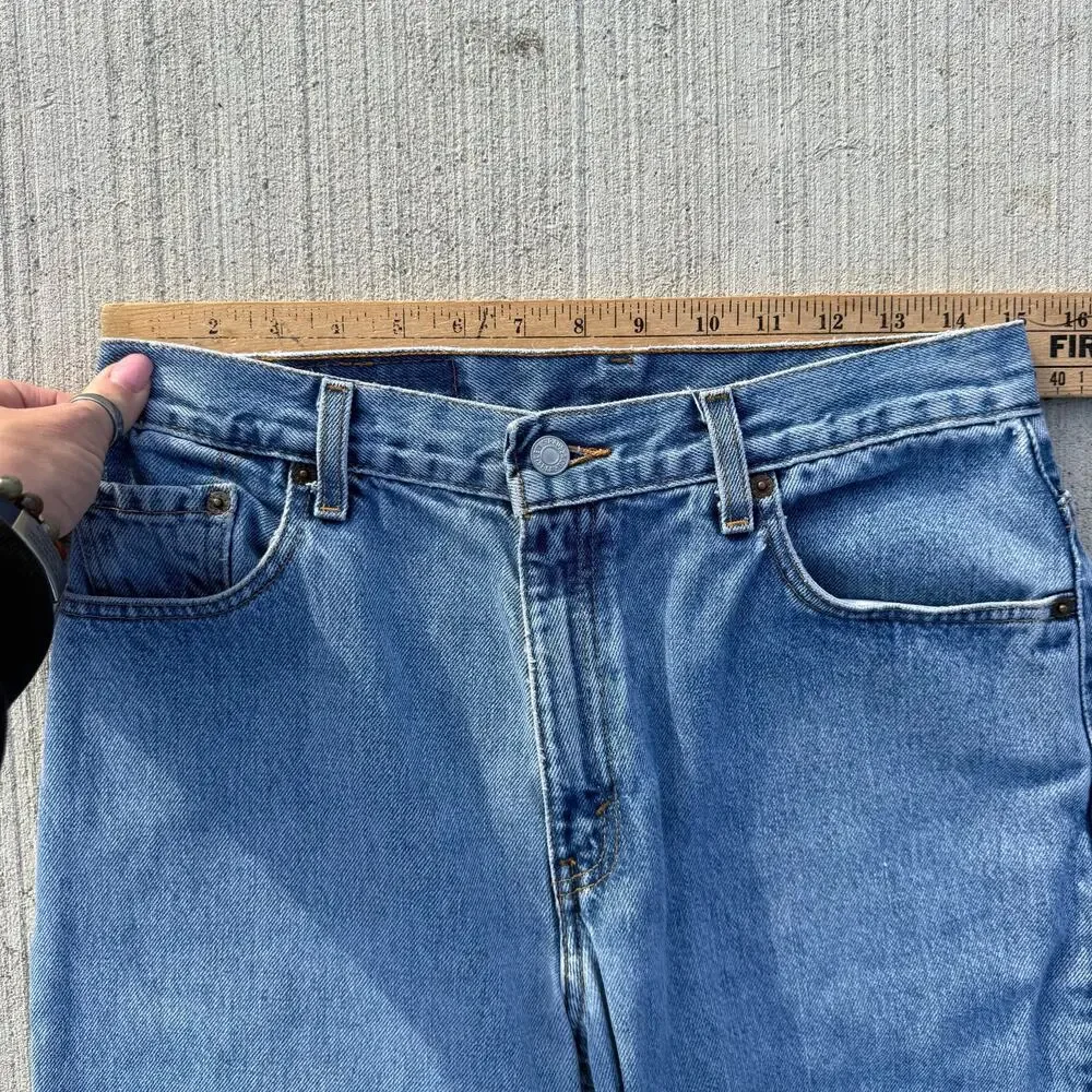 Vintage Y2K Levi's 550 Relaxed Fit Tapered Leg Jeans Mom Ladies 11 Jr M - Picture 8 of 13